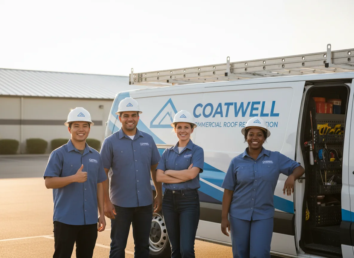 Commercial roof coating company in Gleason, WI